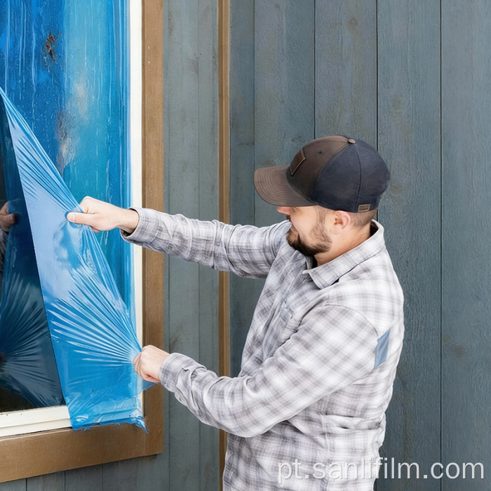 Opção de tamanho para película protetora de vidro ou janela
